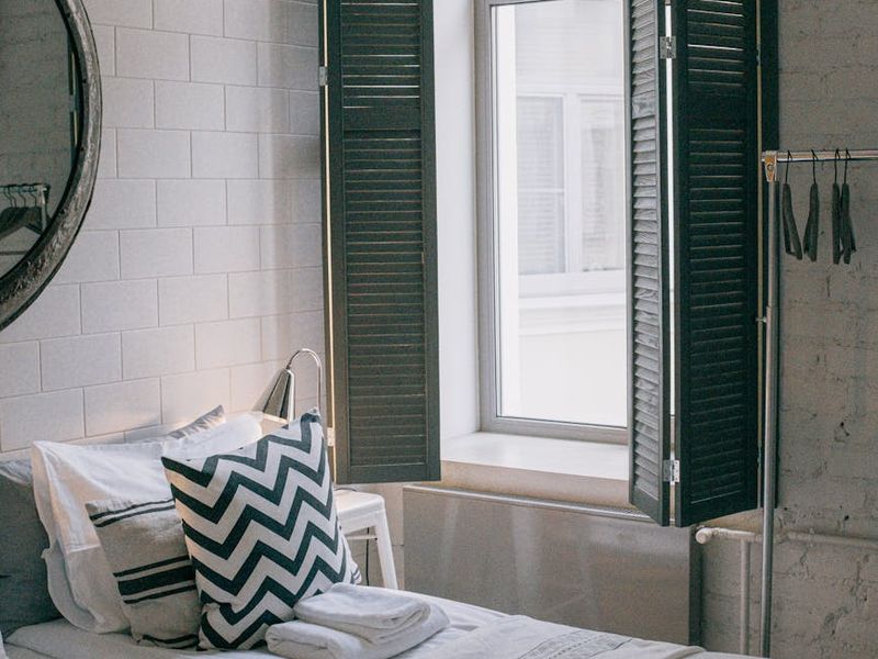 Minimalist interior designed for meditation and eye rest