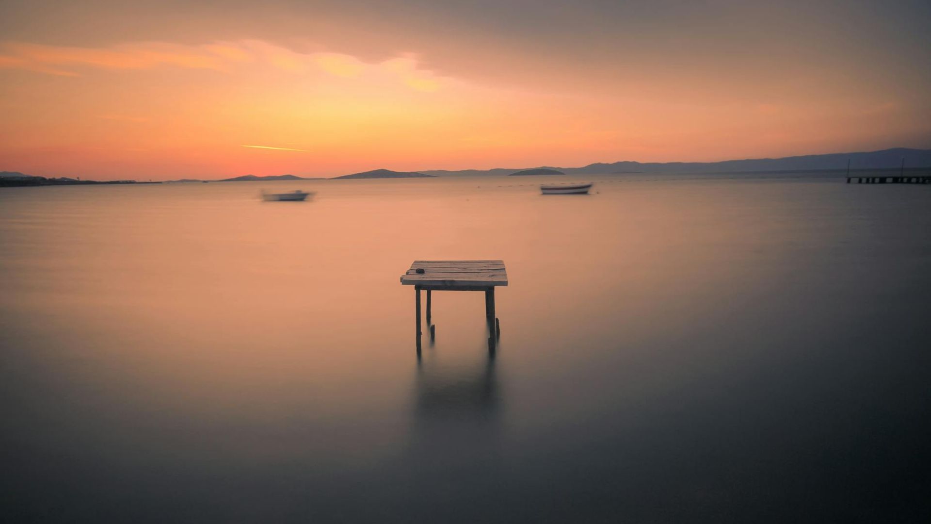 Serene landscape with soft morning light for visual relaxation